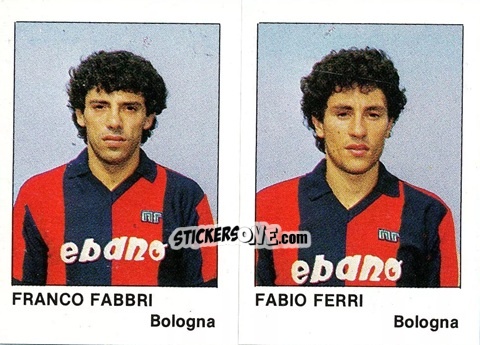 Cromo Franco Fabbri / Fabio Ferri - Calcio Flash 1985 n. 326 - Edizioni Flash