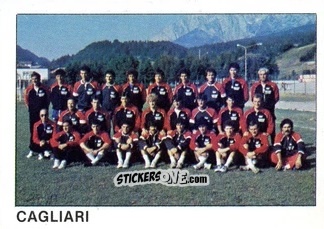 Figurina Squadra Cagliari - Calcio Flash 1985 n. 330 - Edizioni Flash