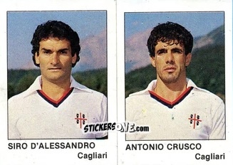 Figurina Antonio Crusco / Siro D'Alessandro - Calcio Flash 1985 n. 335 - Edizioni Flash