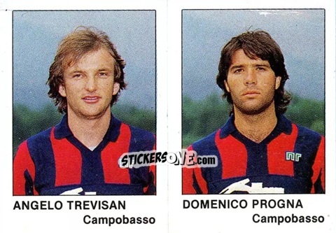 Cromo Angelo Trevisan / Domenico Progna - Calcio Flash 1985 n. 339 - Edizioni Flash