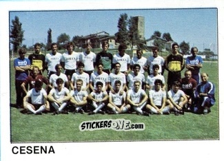 Sticker Squadra Cesena - Calcio Flash 1985 n. 351 - Edizioni Flash