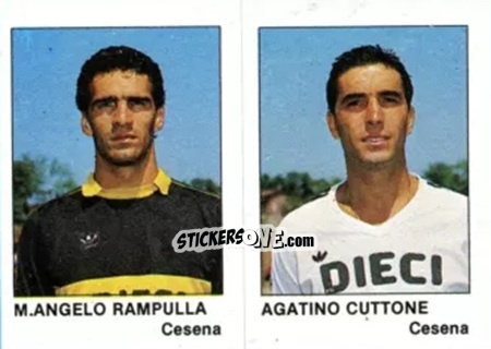 Cromo M.Angelo Rampulla / Agatino Cuttone - Calcio Flash 1985 n. 352 - Edizioni Flash