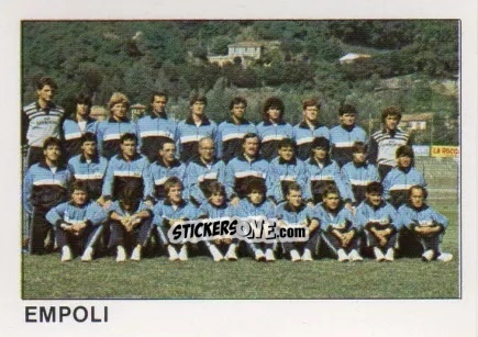 Cromo Squadra Empoli - Calcio Flash 1985 n. 358 - Edizioni Flash