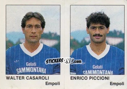 Cromo Walter Casaroli / Enrico Piccioni - Calcio Flash 1985 n. 362 - Edizioni Flash