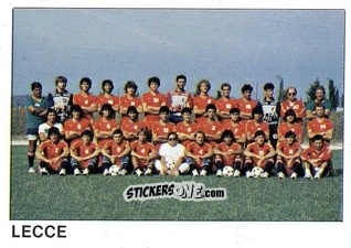 Cromo Squadra Lecce - Calcio Flash 1985 n. 372 - Edizioni Flash