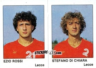 Sticker Ezio Rossi / Stefano Di Chiara - Calcio Flash 1985 n. 374 - Edizioni Flash