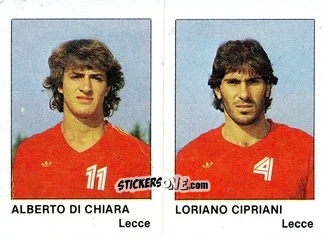 Cromo Loriano Cipriani / Alberto Di Chiara - Calcio Flash 1985 n. 378 - Edizioni Flash
