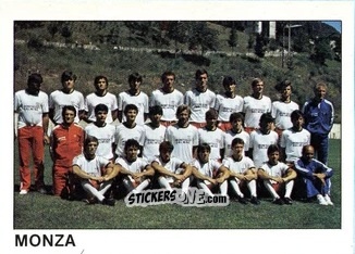 Figurina Squadra Monza - Calcio Flash 1985 n. 379 - Edizioni Flash