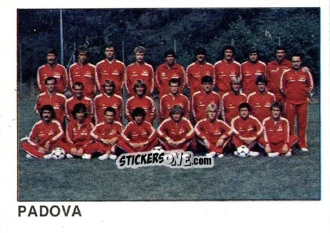 Figurina Squadra Padova - Calcio Flash 1985 n. 386 - Edizioni Flash