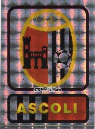 Cromo Scudetto Ascoli - Calcio Flash 1985 n. SC3 - Edizioni Flash