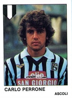 Cromo Carlo Perrone - Calcio Flash 1985 n. 12 - Edizioni Flash