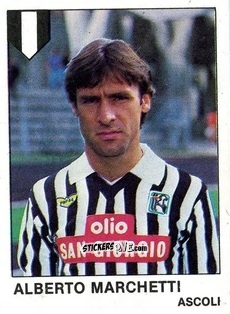 Figurina Alberto Marchetti - Calcio Flash 1985 n. 16 - Edizioni Flash