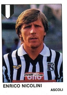Figurina Enrico Nicolini - Calcio Flash 1985 n. 19 - Edizioni Flash