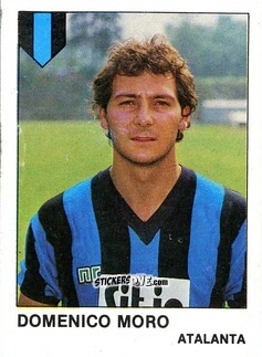 Sticker Domenico Moro - Calcio Flash 1985 n. 37 - Edizioni Flash