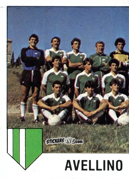 Cromo Squadra Avellino (puzzle 1) - Calcio Flash 1985 n. 43 - Edizioni Flash