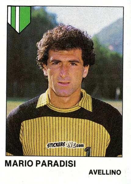 Sticker Mario Paradisi - Calcio Flash 1985 n. 45 - Edizioni Flash