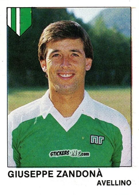 Cromo Giuseppe Zandona - Calcio Flash 1985 n. 48 - Edizioni Flash