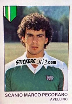 Cromo Scanio Marco Pecoraro - Calcio Flash 1985 n. 52 - Edizioni Flash