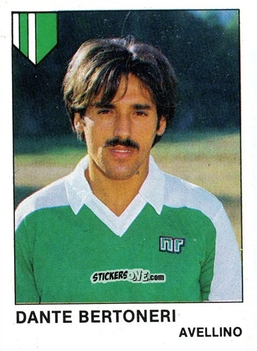 Sticker Dante Bertoneri - Calcio Flash 1985 n. 53 - Edizioni Flash