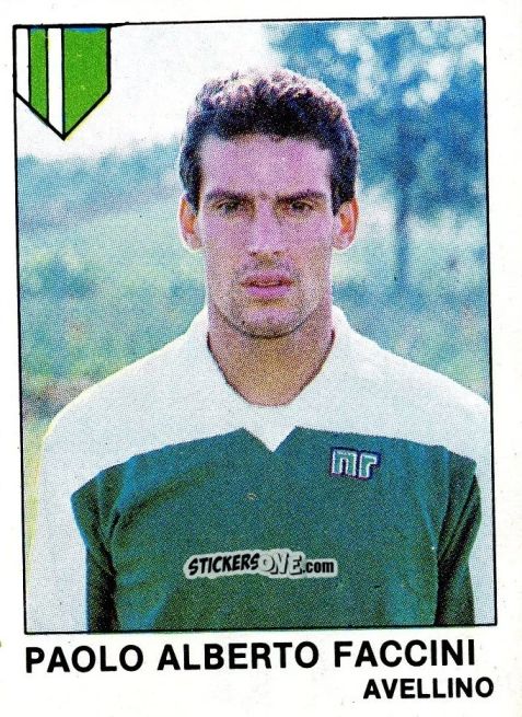 Cromo Paolo Alberto Faccini - Calcio Flash 1985 n. 61 - Edizioni Flash