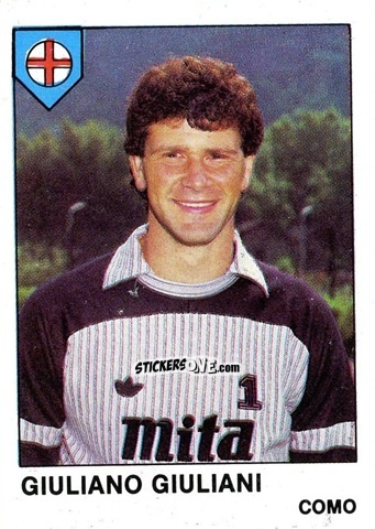 Sticker Giuliano Giuliani - Calcio Flash 1985 n. 64 - Edizioni Flash