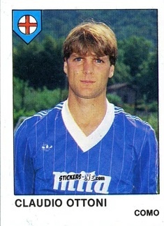 Sticker Claudio Ottoni - Calcio Flash 1985 n. 67 - Edizioni Flash