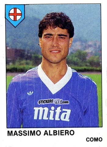 Sticker Massimo Albiero - Calcio Flash 1985 n. 69 - Edizioni Flash