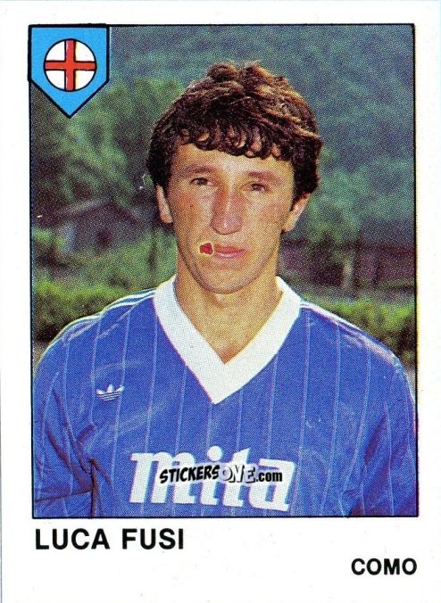 Sticker Luca Fusi - Calcio Flash 1985 n. 74 - Edizioni Flash