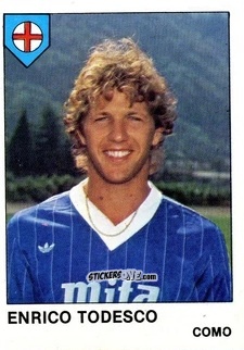 Sticker Enrico Todesco - Calcio Flash 1985 n. 79 - Edizioni Flash