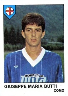 Sticker Giuseppe Maria Butti - Calcio Flash 1985 n. 80 - Edizioni Flash