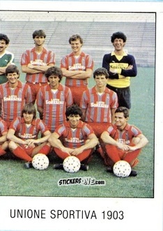 Figurina Squadra Cremonese (puzzle 2) - Calcio Flash 1985 n. 82 - Edizioni Flash