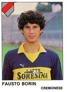 Cromo Fausto Borin - Calcio Flash 1985 n. 83 - Edizioni Flash