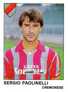 Sticker Sergio Paolinelli - Calcio Flash 1985 n. 87 - Edizioni Flash
