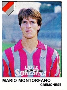 Sticker Mario Montorfano - Calcio Flash 1985 n. 89 - Edizioni Flash
