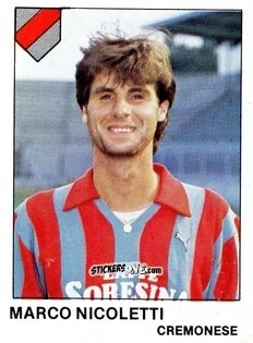 Cromo Marco Nicoletti - Calcio Flash 1985 n. 98 - Edizioni Flash