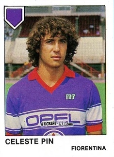 Figurina Celeste Pin - Calcio Flash 1985 n. 104 - Edizioni Flash