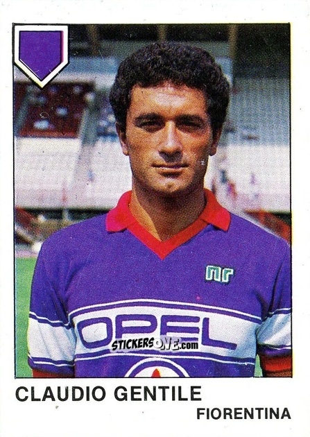 Figurina Claudio Gentile - Calcio Flash 1985 n. 107 - Edizioni Flash