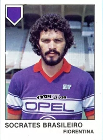 Cromo Socrates Brasileiro - Calcio Flash 1985 n. 112 - Edizioni Flash
