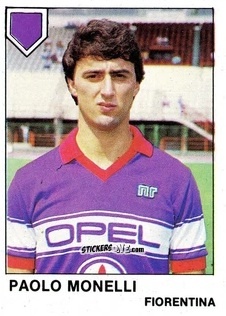 Figurina Paolo Monelli - Calcio Flash 1985 n. 116 - Edizioni Flash