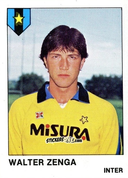 Figurina Walter Zenga - Calcio Flash 1985 n. 121 - Edizioni Flash