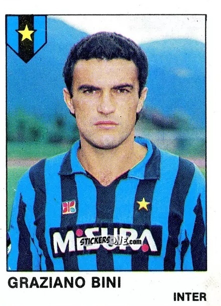 Cromo Graziano Bini - Calcio Flash 1985 n. 126 - Edizioni Flash