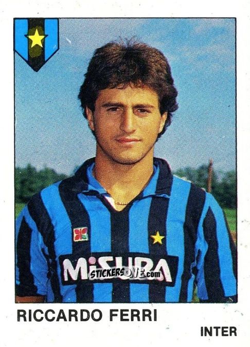 Sticker Riccardo Ferri - Calcio Flash 1985 n. 127 - Edizioni Flash
