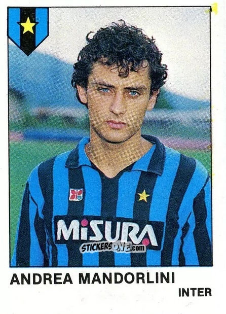 Cromo Andrea Mandorlini - Calcio Flash 1985 n. 129 - Edizioni Flash