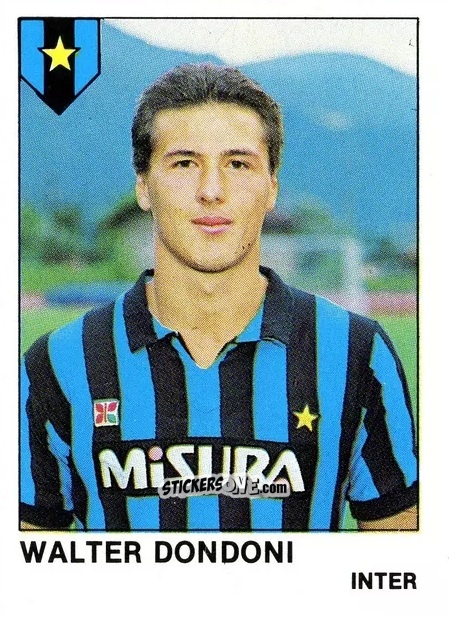 Sticker Walter Dondoni - Calcio Flash 1985 n. 134 - Edizioni Flash