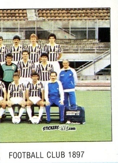 Cromo Squadra Juventus (puzzle 2) - Calcio Flash 1985 n. 139 - Edizioni Flash