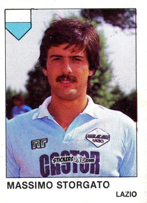 Sticker Massimo Storgato - Calcio Flash 1985 n. 165 - Edizioni Flash