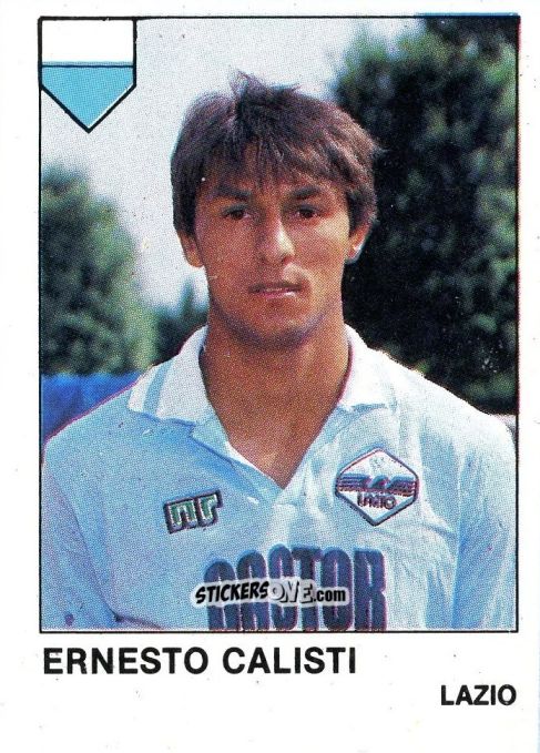 Sticker Ernesto Calisti - Calcio Flash 1985 n. 166 - Edizioni Flash