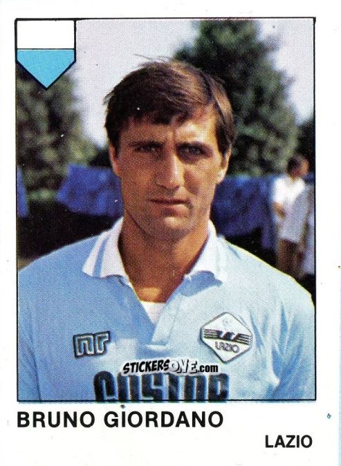 Cromo Bruno Giordano - Calcio Flash 1985 n. 174 - Edizioni Flash