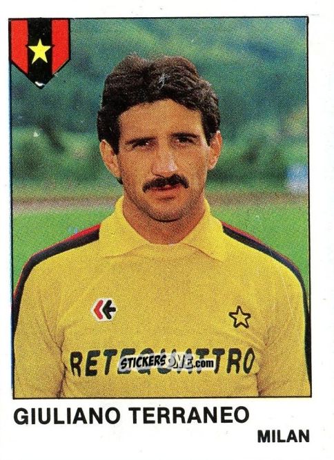 Sticker Giuliano Terraneo - Calcio Flash 1985 n. 178 - Edizioni Flash