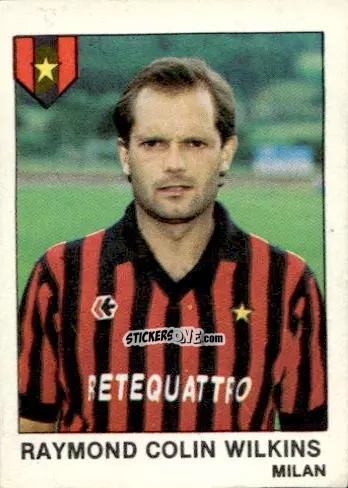 Figurina Raymond Colin Wilkins - Calcio Flash 1985 n. 185 - Edizioni Flash